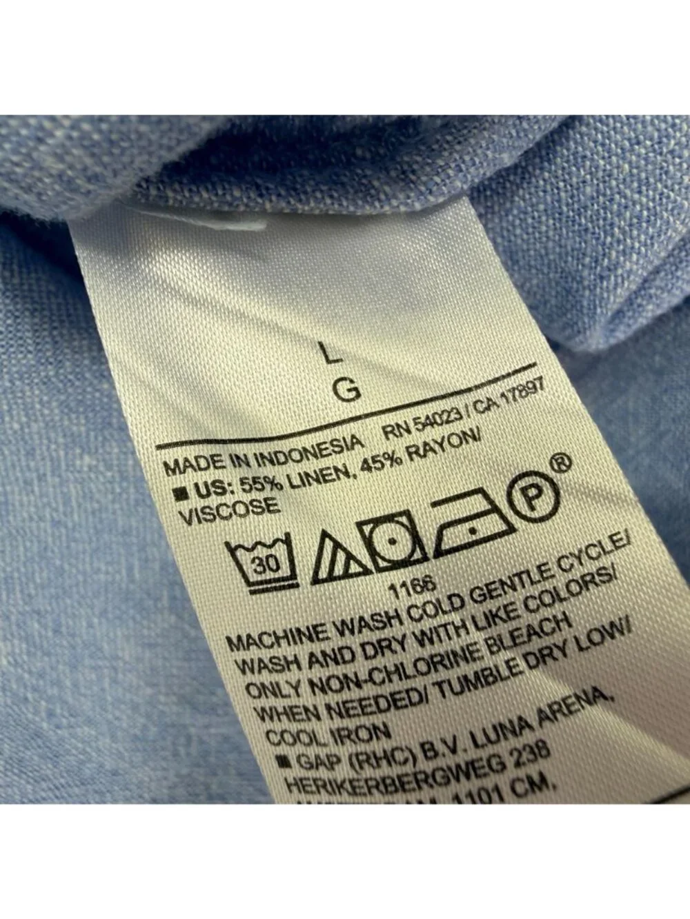 Banana Republic Tunic Shirt Women's Linen Rayon Button Up Chambray Long Sleeve